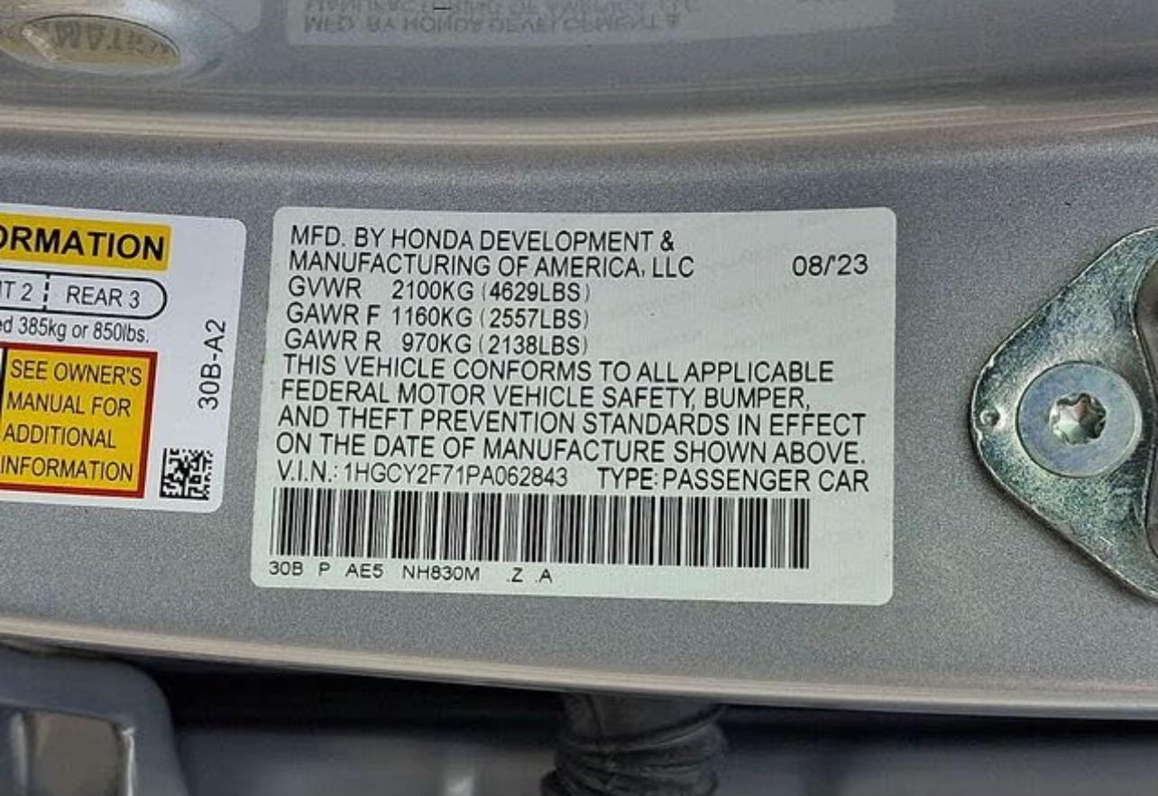 2023 Honda Accord Hybrid Sport-L FWD | Excellent Hybrid Sedan | West Alabama Wholesale - Image 6